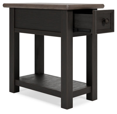 Ashley Tyler Creek Grayish Brown Black Chairside End Table