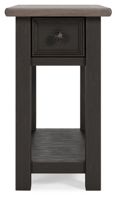 Ashley Tyler Creek Grayish Brown Black Chairside End Table
