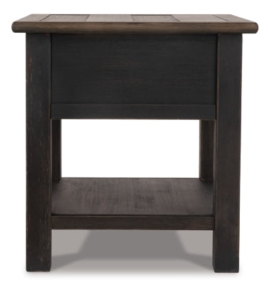 Ashley Tyler Creek Grayish Brown Black End Table