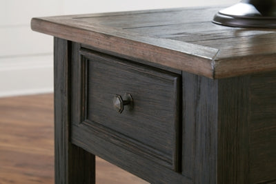 Ashley Tyler Creek Grayish Brown Black End Table