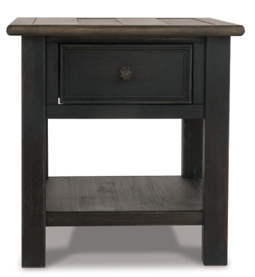 Ashley Tyler Creek Grayish Brown Black End Table