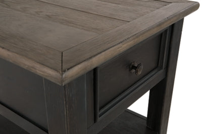 Ashley Tyler Creek Grayish Brown Black End Table