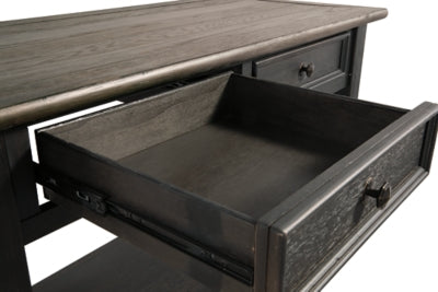 Ashley Tyler Creek Grayish Brown Black Sofa/Console Table