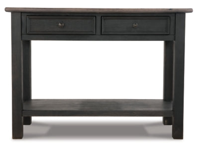 Ashley Tyler Creek Grayish Brown Black Sofa/Console Table