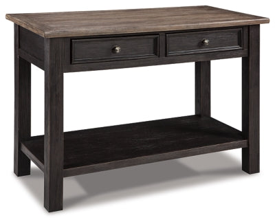 Ashley Tyler Creek Grayish Brown Black Sofa/Console Table