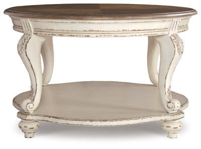 Ashley Realyn White Brown Coffee Table