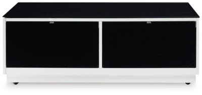 Ashley Gardoni White Black Coffee Table