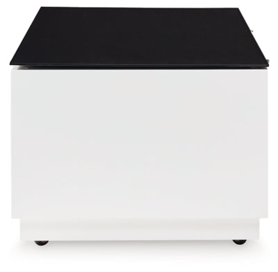 Ashley Gardoni White Black Coffee Table