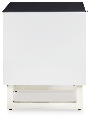 Ashley Gardoni White Black End Table