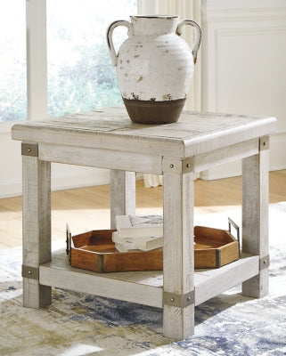 Ashley Carynhurst White Wash Gray End Table