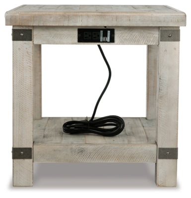 Ashley Carynhurst White Wash Gray End Table