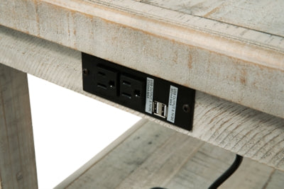 Ashley Carynhurst White Wash Gray End Table