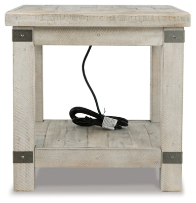 Ashley Carynhurst White Wash Gray End Table