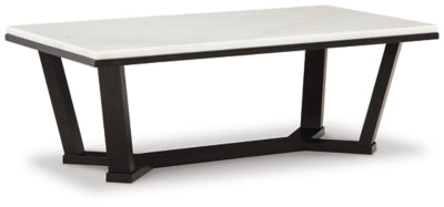 Ashley Fostead White Espresso Coffee Table
