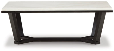 Ashley Fostead White Espresso Coffee Table