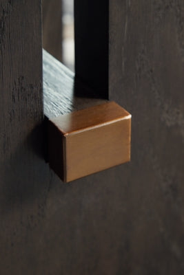 Ashley Burkhaus White Dark Brown End Table