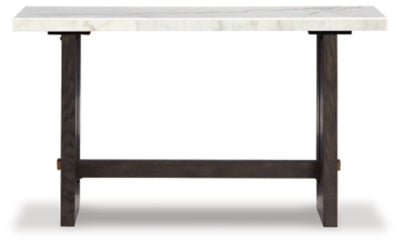 Ashley Burkhaus White Dark Brown Sofa Table