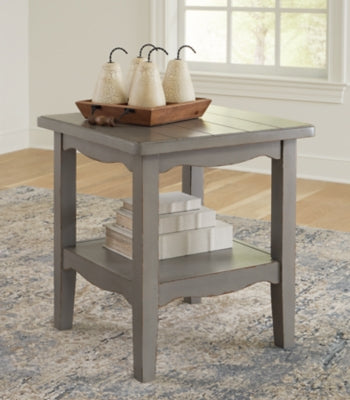 Ashley Charina Antique Gray End Table