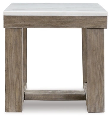 Ashley Loyaska Brown Ivory End Table