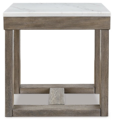 Ashley Loyaska Brown Ivory End Table