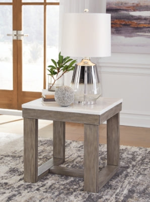 Ashley Loyaska Brown Ivory End Table