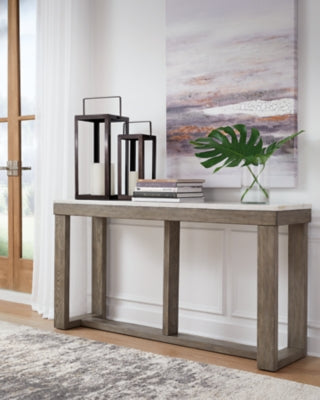 Ashley Loyaska Brown Ivory Sofa Table