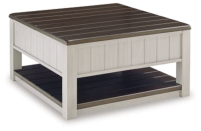 Ashley Darborn Gray Brown Lift-Top Coffee Table