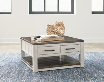 Ashley Darborn Gray Brown Lift-Top Coffee Table