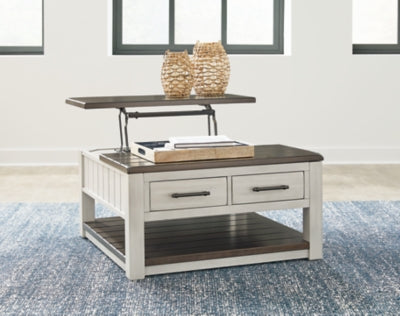 Ashley Darborn Gray Brown Lift-Top Coffee Table