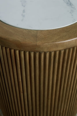 Ashley Camdill Light Brown White End Table