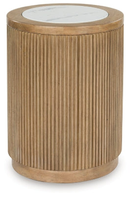 Ashley Camdill Light Brown White End Table