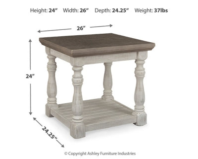 Ashley Havalance Gray White End Table