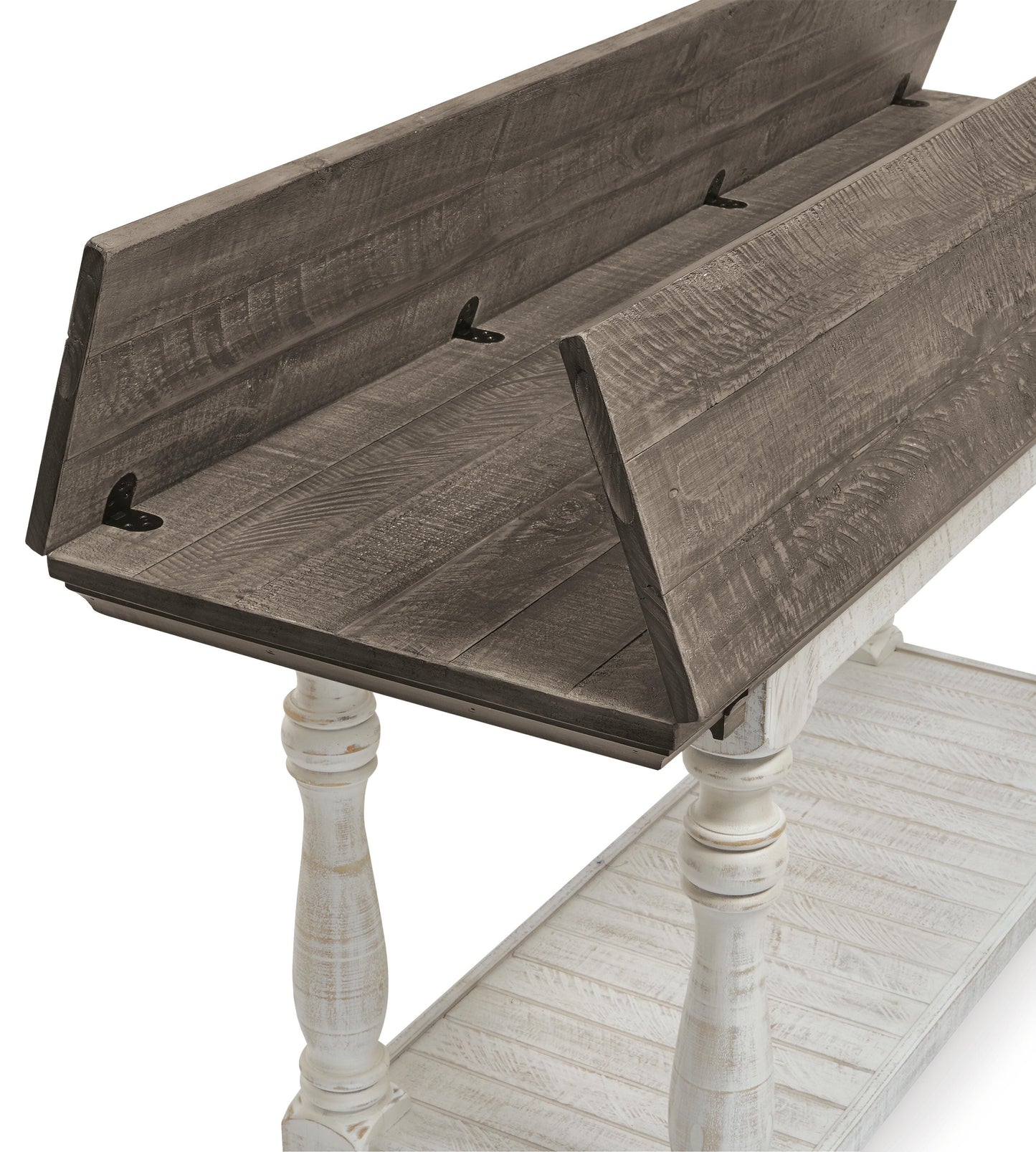 Ashley Havalance Gray White Sofa/Console Table
