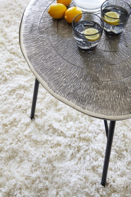 Ashley Laverford Chrome Black End Table