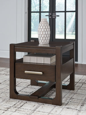 Ashley Breckington Dark Brown End Table
