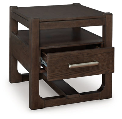 Ashley Breckington Dark Brown End Table
