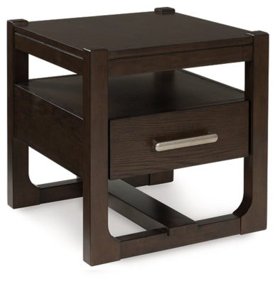 Ashley Breckington Dark Brown End Table