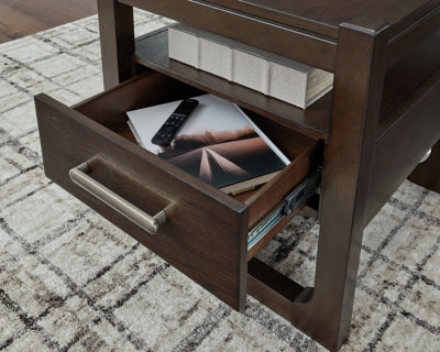 Ashley Breckington Dark Brown End Table