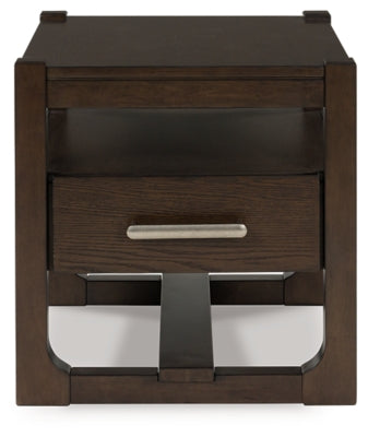 Ashley Breckington Dark Brown End Table
