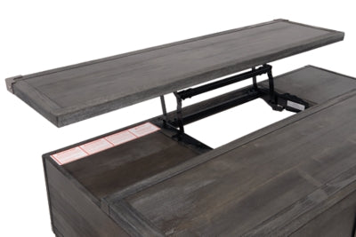 Ashley Todoe Dark Gray Coffee Table with Lift Top