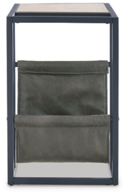 Ashley Freslowe Light Brown Black Chairside End Table