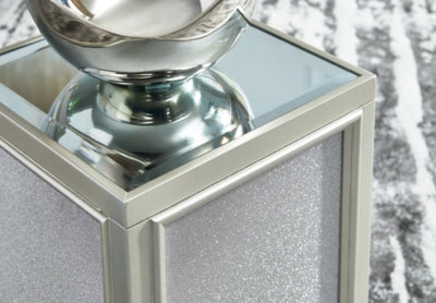 Ashley Traleena Silver Finish Nesting End Table (Set of 2)