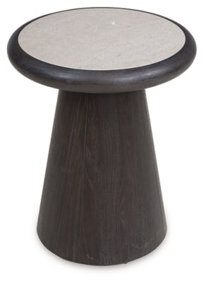 Luxe Bracken French Black End Table