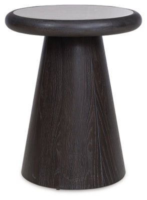 Luxe Bracken French Black End Table