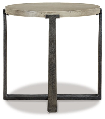 Ashley Dalenville Gray Round End Table