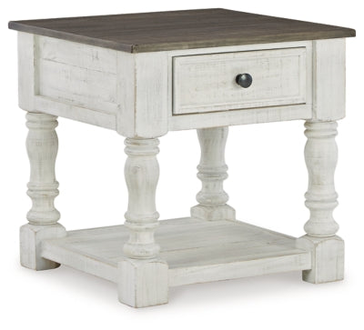 Ashley Havalance White Gray End Table