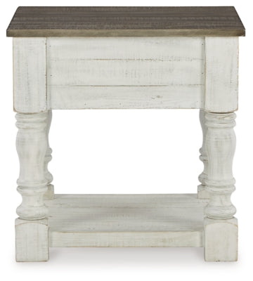 Ashley Havalance White Gray End Table
