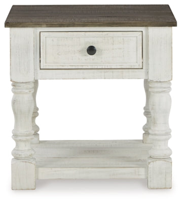 Ashley Havalance White Gray End Table