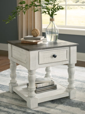 Ashley Havalance White Gray End Table