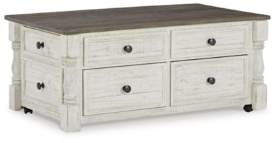 Ashley Havalance White Gray Lift-Top Coffee Table